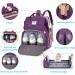 Shop Multifunctional Baby Wrap Bag Backpack - Large Capacity Diaper Backpack with Water-Repellent Design for Travel | Best Diaper Support for Moms & Dads - Violet - Buy Online on GoSupps.com