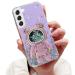 Tivenfezk Nadoli for Samsung Galaxy S21 Plus Treibsand B r Astronaut Hidden Stand Shell caricature glitter astronaut stand Soft silicone bling cell phone case transparent protective cover samsung galaxy s21 plus purple