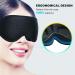 3D Contoured Sleep Eye Mask for Men and Women - 100% Light Blockout, Adjustable Strap, Soft Comfort Eye Shade - Perfect for Sleep, Travel, Yoga, and Eyelash Extensions - Black - Buy Online on GoSupps.com