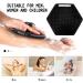 Silicone Body Scrubber & Storage Hook - Handheld Shower Cleansing Brush for Gentle Exfoliating and Massage - Removes Dead Skin - Black - Buy Online on GoSupps.com