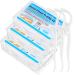 Ledeal dental sticks 150 pieces of dental floss dental flowed tooth wire dental care interdental flossers with y-shaped design toothpick stick disposable tooth silk sticks for families hotels travel