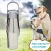 Zoneyan 750ml Stainless Steel Dog Water Bottle - Portable Pet Drinking Bottle for Travel Parks Camping & Hiking - Buy Online on GoSupps.com