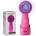 Sonic Facial Cleansing Brush, 4 Modes, Silicone Face Scrubber with Rotary Magnetic Bead, Face Brushes for Cleansing and Exfoliating, Massaging, Waterproof Rechargeable Facial Scrubber
