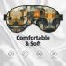SSIMOO Abstract Geometric Sleep Mask - Adjustable Breathable & Fashionable Eye Mask for Comfort - Black | International Shipping Available - Buy Online on GoSupps.com