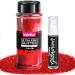 Glitter Teenitor Holographic Glitter with Glitter Primer  Fine Glitter  Glitter for Crafts Nail Eye Hair Body Face Cosmetic  Laser Red H-Laser Red Fine Glitter-110G