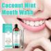 Oralhoe Coconut Mint Mouthwash - Fresh Breath & Tongue Scraper 3.38 OZ | Oil Pulling with Coconut & Mint Flavor - Buy Online on GoSupps.com