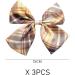 3 Pieces Striped Bow Hair Clips Large Bow Hair Accessories Colorful Striped Headbands Bow Decoration Suitable Gifts for Girls (Multi-color) - Buy Online on GoSupps.com