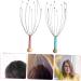 Healeved Dual Trigger Point Head Massager Tool - 6 Stk Stainless Steel Scalp Claw Scraper for Ultimate Relaxation - Buy Online on GoSupps.com
