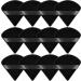 Ainiv 12 PCS Triangle Makeup Puff | Reusable Soft Powder Sponge | Wet Dry Dual-Use | Face Powder Puff for Loose Powder Foundation Cream Blush | Black - 12PCS - Buy Online on GoSupps.com