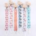 Baby Clip Pacifier Chain Holder | 30cm Toddler & Newborn Teething Toy - Wooden Clip & Strap - Buy Online on GoSupps.com