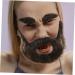 Healvian 1 Set Beard Dress up Halloween False Beards Mustache Sticker Realistic Mustache Beard Fake Plush - Buy Online on GoSupps.com