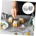 PRETYZOOM 6 Pcs Octagonal Cake Mold Baking Pan Roasting Pan Mini Paper Cups Cake Baking Mold Dessert Non Stick 7.5x7.5x6.5cmx3pcs Silverx3pcs - Buy Online on GoSupps.com