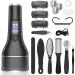 Electric Callus Remover for Feet Rechargeable Portable Electronic Foot File Pedicure Kits Professional Waterproof Pedi Feet Care Tools Wet&Dry Foot Scrubber File Perfect for Hard Cracked Dry Dead Skin ZCA041 Black