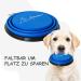 Petsation Foldable Dog Bowl - 350ml Portable Water & Food Bowl for Dogs - Ideal for Travel & Everyday Use - Original Blue Design - Buy Online on GoSupps.com