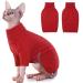 Iecoii dog sweater sweater for dogs dog sweaters for small medium-sized large dogs warm turtleneck dog sweater winter dog clothing for cats chihuahua French bulldog Labrador X-Small red