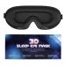Sleep Mask for Men & Women Upgraded 3D Contoured Cup Eye Mask 100% Block Out Light with Adjustable Strap Breathable & Soft Blindfold for Sleeping Yoga Traveling (Black)