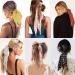 Sunaction Floral Chiffon Hair Scarf Scrunchies - 12 Pcs Ponytail Holders & Hair Ties - Buy Online on GoSupps.com