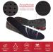 GTETKDE 3.54 Inches Shoe Lifts for Women & Men - Height Increase Insoles - Shoe Inserts for Height 2.75-3.54 Inch - Black (Pack of 1) - Buy Online on GoSupps.com