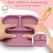 Mojinl Baby Silicone Dishes Set | 4-Piece BPA Free Suction Cup Tableware for Kids | Dishwasher Safe Pink Baby Dining Set - Buy Online on GoSupps.com