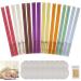 Ysimple 32 Pcs Ear Candles Ear Wax Remover Candle Kit All Natural Ear Candles Beeswax Candling Cones Cylinders Fragrance Hollow Candles with 16 Protective Disks and 2 Pack Swabs(8 Colours) Straight