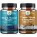 Bundle of Matrix Nootropic Brain Supplement for Memory and Focus Enhancement. Vitamins for Mental Health & Clarity and Advanced Lion's Mane Mushroom Supplement Capsules for Brain Health & Focus