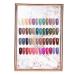 OKJHFD Nail Display Book Nail Art Color Chart Display Board Stand Nail Tip Gel Polish Color Display Card Frame for Nail Art Showing