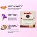 Sandalwood Saffron Handmade Natural Soap for Men & Women | Moisturizing Bar Soap Set (3 Bars 7.9 Oz) | Ideal for Body & Face Care - Buy Online on GoSupps.com