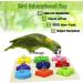 BWOGUE 12PCS Bird Training Toys - Parrot Intelligence Toy Set for Budgie, Parakeet, Cockatiel, Conure, Lovebird - Buy Online on GoSupps.com