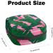 GIAPB Period Bag - Sanitary Napkin Storage & Travel Makeup Pouch - Banana Leaf Design - Pink Background - Buy Online on GoSupps.com