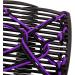 kawehiop Versatile Stretchy Hair Clip Double Slide Combs Creating Chic Bun Updos Purple 1Set 1Set Purple - Buy Online on GoSupps.com