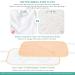 Jiuqing Reusable Castor Oil Pack Waist Wraps with Ice Cream & Laundry Bags - Soft Adjustable for Liver & Stomach Health - Buy Online on GoSupps.com