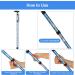Supregear Folding Walking Stick - Adjustable & Collapsible Lightweight Walking Aid - Blue Floral Design for Elderly Men & Women - Buy Online on GoSupps.com