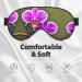 Orchid Flower Print Eye Mask - Ultra-Soft Light-Blocking for Comfort & Restful Sleep | International Shipping Available - Buy Online on GoSupps.com