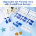 Evatage Disposable Ear Piercing Kit - 10 Pack Self Piercing Gun with Stainless Steel Earring Studs (Blue) - Buy Online on GoSupps.com