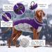 Kuoser Waterproof Dog Coat - Warm Winter Jacket for Small & Medium Dogs | Fleece Lined Reflective Pet Sweater - XXL Purple - Buy Online on GoSupps.com