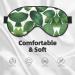 Herb Plant Leaf Print Eye Mask - Soft Double-Sided Sleep Mask for Light Blocking & Enhanced Sleep Quality - Buy Online on GoSupps.com