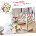 LIFKICH Artificial Garland Ornament Rings Wedding Decorations Candle Holders Candlesticks Eucalyptus Boho Decor Candle Wreath Wedding Party Decoration Plastic Front Door Flowers Picture 1 23.00X23.00X8.00CM - Buy Online on GoSupps.com