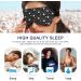 Haskirky Light Blocking Eye Mask - Adjustable Adult Men and Women Travel Mask - Ideal for Business Trips, Meditation, Yoga, and Office - Deep Sleep Goodies - White Stars - Buy Online on GoSupps.com
