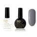 Canada HMD Soak Off UV LED GEl Nail polish color 036 with No Wipe Mirror Shine Top Coat set fossil gray color.