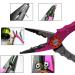 San Like 7-Inch Fishing Pliers | Aluminum Braid Cutters | Hook Remover | Saltwater Fishing Gear | Corrosion Resistant Tools | Split Ring Pliers | Fish Holder with Sheath and Lanyard - A-Pink - Buy Online on GoSupps.com