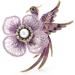 Pin Jewelry Gifts for Women Ladies Fashion Accessories Enamel Bird Lace Flower Brooch Ladies Party Brooch Cardigan Jacket Coat Brooch Brooches & Pins - Buy Online on GoSupps.com