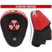 RDX Boxing Pads Focus Mitts - Maya Hide Leather Curved Hand Targets for MMA, Kickboxing & Martial Arts Training - Red - Buy Online on GoSupps.com