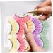 POPETPOP 5 Pairs Colored False Eyelashes Adhesive Eyelash Costumes Eyelashes Natural Eyelashes Faux Lashes Faux Eyelashes Halloween Lashes False Lashes Mermaid Fluffy 3d Imitation - Buy Online on GoSupps.com