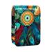 Travel Lipstick Organizer Case Lipstick Case Portable Makeup Bag With Mirror Colorful Peacock Feather A020y2ykst