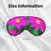 SSIMOO Adjustable Purple Red Flower Sleep Mask | Breathable & Fashionable Eye Mask for Comfortable Sleep - International Shipping - Buy Online on GoSupps.com