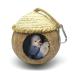 MISS FIRE Bird House with Coconut Woven Straw, Natural Coconut Bird Cage with Woven Cover,Bird Nest for Parrot, Hamster, Squirrel, Rat, Lovebird, Finches