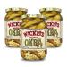 Wickles Pickles Wicked Okra (3 Pack - 16oz Each) - Pickled Okra - Slightly Sweet, Definitely Spicy, Wickedly Delicious