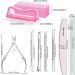 Manicure Nail File Kit Nail Cuticle Remover Kit Nail File and Buffer Set with Double-Sided Nail Files/Polishing Files/Cuticle Nippers/Pusher/PeelerToenail File - Buy Online on GoSupps.com