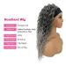 UAmy Deep Wave 20 inch Gray Headband Wig for Black Women - Synthetic Glueless Curly Half Wig (T1B/Gray) - Buy Online on GoSupps.com