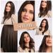HAIRCUBE Short Dark Brown Bob Wig for Women - Shoulder Length Middle Part Synthetic Wig, Heat Resistant Fibre, Natural Daily Look - Buy Online on GoSupps.com